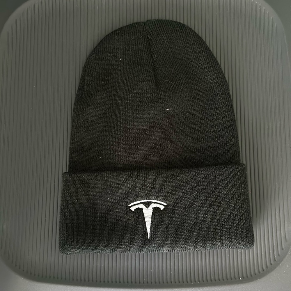 Tesla beanie from when I worked for Tesla